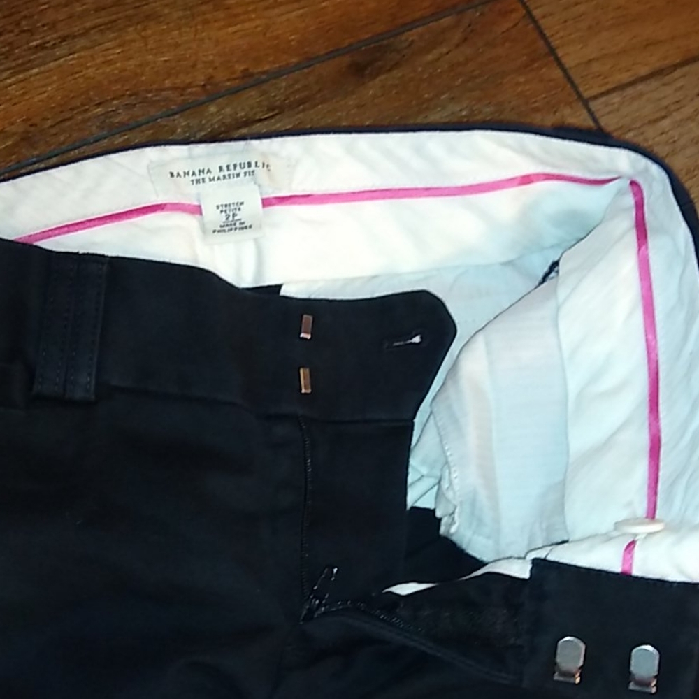 BR Cuffed crop welt-pocket trousers Martin fit 2P